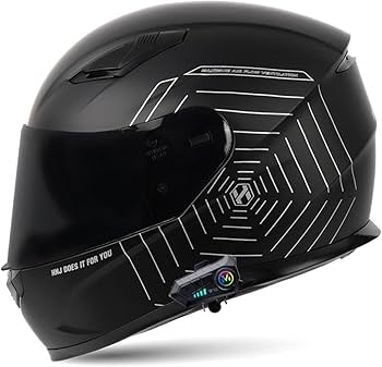 Amazon.co.jp: スピーカー付きヘルメット 全体の顔の男性の